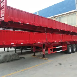 CHINA MANUFACTURER 60 TON TRI-AXLE SIDE WALL SEMI TRAILER