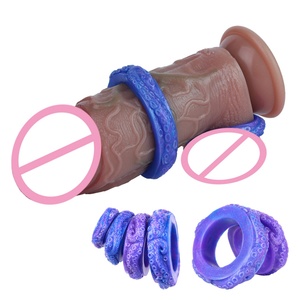 Anillo para Pene de Silicona Líquida con Estimulación de Tentáculos de Pulpo YC-2521, Conjunto de Pulsera Erótica, Anillo Peneano y Anillo Escrotal, Juguete Sexual - Product Image 1
