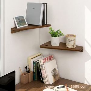 Solid Wood Wall Mounted <b>Shelf</b> 3 Tier Rectangle Durable Storage <b>Rack</b> For Bedroom Living Room Kitchen - Product Image 1