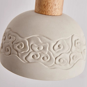 Nordic Style Creative Unique Retro Wooden Cement Pendant <b>Light</b> Creative Bedside Table <b>Light</b> for Bedroom Dining Room Bar Counter - Product Image 2
