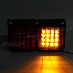 2PCS 24V Feux arrière LED pour voiture et camion, clignotants, feux de freinage, feux de recul, pour remorque, camion, bus, camping-car, caravane - Product Image 3