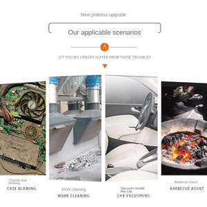 Directo de Fábrica Burt Diy Grade Soplador de Hojas para Ordenador con Batería de Litio Recargable, Secador de Pelo, Eliminación de Polvo, para Exteriores, Barbacoa, Coche y Nieve - Product Image 5
