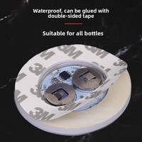 Sous-verre LED transparent minimaliste moderne, lumineux et étanche, lampe d'ambiance multicolore pour bar et boîte de nuit