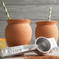 Jarritos mexicains Cantaritos De Barro, verre en terre cuite pour cocktails, tequila, mojitos, tacos avec logo personnalisé
