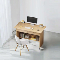 Bureau d'ordinateur mural moderne et simple en PVC et MDF pour étudiant, idéal pour l'écriture et le travail dans la chambre ou le salon