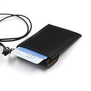 Tarjetero tipo Instagram para cuello/tarjetero para autobús/comida/tarjetero de trabajo antipérdida de cuero PU/tarjetero para identificación/monedero - Product Image 5