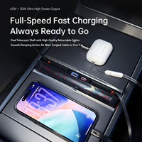 Station de charge rapide rotative étanche Starlight Series avec double USB-C et indicateur LED, nouvelle version, extension de commande centrale pour Tesla