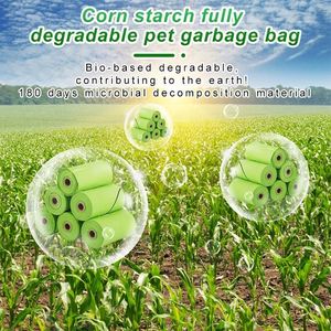 Bolsas de Alta Calidad para Desechos de Mascotas, Impresas a Medida, 100% Biodegradables, Ecológicas y Compostables, Hechas de Almidón de Maíz y Poliéster para la Limpieza de Excrementos Caninos - Product Image 6