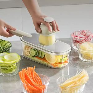 2025 Top Seller Manual 3-Piece Stainless Steel Handheld Eco-Friendly Modern Kitchen Accessories Food Dicer Onion Veggie <b>Chopper</b> - Product Image 2