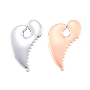 Planche Gua Sha en forme de larme en acier inoxydable, outil de <span class=keywords><strong>massage</strong></span> facial liftant, stimulation des points d'acupuncture, libération des fascias, planche de raclage - Product Image 1
