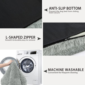 Luxe Pluche Afneembare Hoes Wasbaar Groot Hondenbed Matras Rechthoek Orthopedisch Kussenbed Voor Hond - Product Image 4