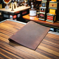 Couverture de menu en cuir A4 pour café Restaurant personnalisé Couverture de menu pour café et bar Porte-menu A4 pour boissons