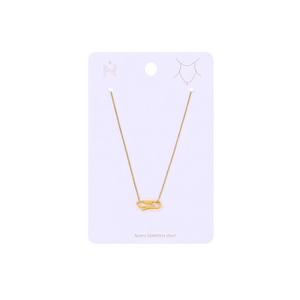 Collana Power Necklace in Acciaio Inossidabile con Catena Dorata e Ciondolo, Accessorio di Moda - Product Image 1