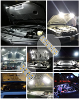 70*28mm Nouveau Design 5050 LED SND Puce 8pcs 8W - 24W DC 12V PCBA LED Module pour Camping pour Voiture Lumière