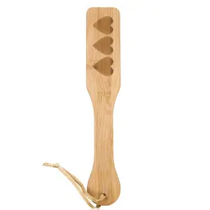 SM Bondage Bamboo Slave Paddle, Spanking Paddle for Adult Sex Foreplay