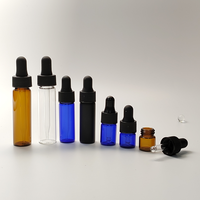 Offre Spéciale 1ml 2ml 3ml 4ml 5ml 1 Dram flacon en verre dépoli finition mate bouteille en verre avec compte-gouttes d'huile essentielle flacon compte-gouttes