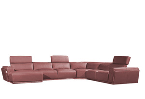 Divano Angolare a U in Pelle all'Ingrosso, <span class=keywords><strong>Moderno</strong></span> con Base in Metallo per <span class=keywords><strong>Soggiorno</strong></span>/Appartamento/Villa/Hotel - Product Image 6
