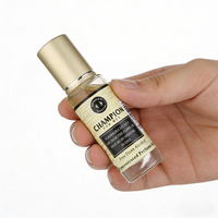 HANNA'S SECRET 15ml Huile de parfum roll-on aux 8 types de fragrances boisées mélangées, format voyage, flacon en verre, parfum pour homme