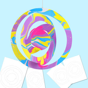 无毒12彩水大理石涂料套装儿童大理石绘画玩具工艺品套装幼儿园 - Product Image 5