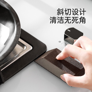 Magic Scrub Sponge Square Dark Brown Thickened Diamond Pad Rust Remover For Pots And Pans Kitchen Cleaning - Product Image 4