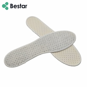 Soffio morbido lattice adulto Unisex confortevole perforato assorbono umidità asciugamano tessuto scarpa soletta - Product Image 3