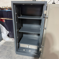 Coffre-fort ignifuge et anti-effraction robuste, armoire de sécurité en acier à double serrure, utilisé pour le stockage d'argent liquide et de documents