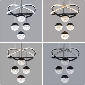 <span class=keywords><strong>Lampadario</strong></span> <span class=keywords><strong>a</strong></span> <span class=keywords><strong>sospensione</strong></span> LED nero popolare in acrilico e alluminio, 3CCT, illuminazione <span class=keywords><strong>a</strong></span> tre colori, spedizione dagli Stati Uniti, 1 pz. - Product Image 5