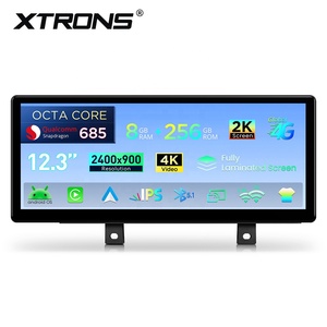 XTRONS 12.3" 2400x900P 2K Screen Qualcomm 685 8+256GB Global 4G BT Android Car Screen Upgrade for BMW 3/4 Series (2018-) EVO RHD - Product Image 3
