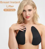 Kadınlar için iyi kalite meme Lift yapıştırıcı pamuk straplez sütyen şişman kadın seksi görünmez büyük artı boyutu Push Up sütyen