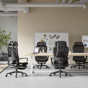 Silla giratoria de oficina ergonómica ajustable en altura de diseño libre, sillas de malla negra para oficina y <span class=keywords><strong>hogar</strong></span> - Product Image 2