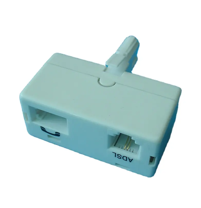 ราคาถูกทำในประเทศจีน FX-UK07UV-F3 RJ11 ADSL ไมโครกรอง1ใน2ออกโมเด็มแยกชิ้นส่วนโทรคมนาคม