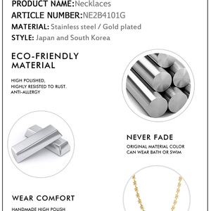 Collier Papillon Plaqué Or 18 carats en Acier Inoxydable Étanche avec Breloques Personnalisées Délicates pour Femme - Product Image 6