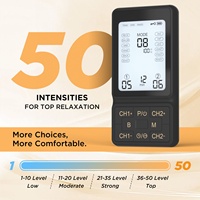 Unidad TENS 3 en 1, Máquina de Masaje EMS con 50 Intensidades para Alivio Gradual del Dolor de Hombro, Ciática y Espalda