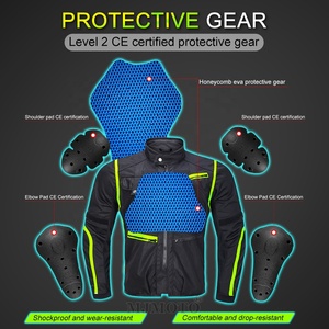 LYSCHY Veste <span class=keywords><strong>de</strong></span> moto d'été en maille Hommes Femmes Veste <span class=keywords><strong>de</strong></span> cyclisme Veste respirante Motocross Vêtements Body Armor CE2 Level <span class=keywords><strong>Protection</strong></span> - Product Image 3