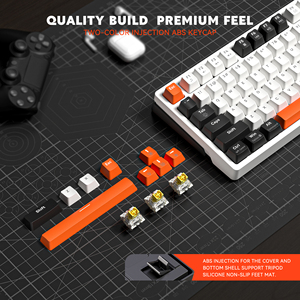 For ZA84 Pro 82 Keys 75% USB-C Wireless 3 Mode Hot Swap Custom Switch RGB Backlit <b>Gaming</b> Mechanical Keyboard Customized Mechanic - Product Image 2