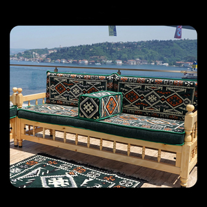 Set di Divani Majlis in Legno di Pino, Sedute Tradizionali Turche, <span class=keywords><strong>Divano</strong></span> Modulare Bohémien per Decorazioni del Ramadan - Product Image 5