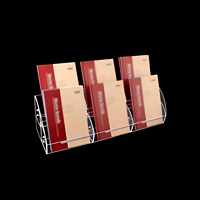 Présentoir de bureau en acrylique transparent pour brochures, support autoportant en Perspex pour carnets de notes, idéal pour le bureau
