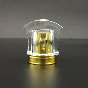 2021 Tùy Chỉnh Acrylic Nhôm Nước Hoa <span class=keywords><strong>Cap</strong></span> Vàng Cologne Nước Hoa Vít Vương Miện <span class=keywords><strong>Cap</strong></span> - Product Image 4