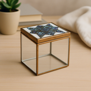 Acrylic Storage <b>Box</b> With Resin Lid Floral Design Modern Kitchen Container For Snacks And Biscuits Eid Ramadan For Dried Fruits - Product Image 1