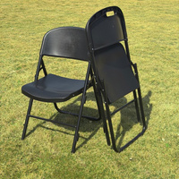 Chaises pliantes en plastique de qualité commerciale pour la location, résistantes aux intempéries, pour mariages, banquets de jardin, événements en plein air