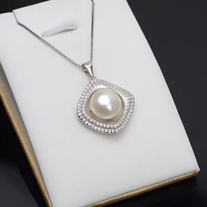 Support de pendentif en argent S925 pour collier de perles de 14-15 mm, accessoires de bijoux DIY, trouvailles semi-finies - Product Image 3