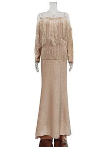 <span class=keywords><strong>Abito</strong></span> da Donna <span class=keywords><strong>Midi</strong></span> alla Moda a Vita Alta con Frange e <span class=keywords><strong>Paillettes</strong></span> Svasate 2023 - Product Image 3