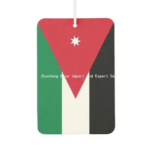 约旦国旗高品质汽车空气清新剂持久长香味纸卡汽车香水