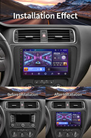 BQCC 9-Zoll Universelles Auto-Radio mit Android-System, Touchscreen-Stereoanlage, Kabelloses Carplay, KI-Intelligente Geräuschunterdrückung, Auto-DVD-Player, Android-Autoradio