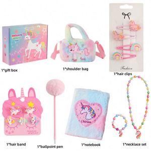 Cute Beautiful Embroidery Private Diary Notepad Fluffy Notebook Hair Clips Keychain <b>DIY</b> Journal <b>Kit</b> for Girls - Product Image 6