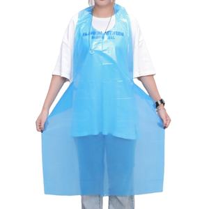 Camice senza maniche ambientale cpe monouso in plastica grembiule senza maniche medicali usa e getta grembiule <span class=keywords><strong>camici</strong></span> - Product Image 3