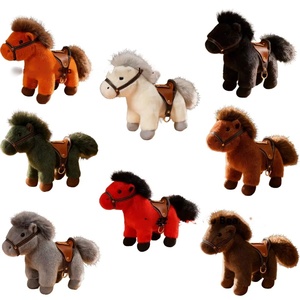 Giocattoli di peluche serie JC: statuette di animali creative, graziosi cavallini decorativi, ciondoli per borse, regali ideali per le feste - Product Image 1