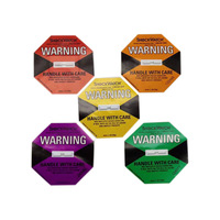 Étiquette autocollante d'indicateur d'impact de marque originale, papier adhésif 25G-100G, autocollant de surveillance et d'avertissement de détection des chocs