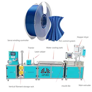 Aifuer mesin ekstrusi filamen plastik pembuat filamen 3d