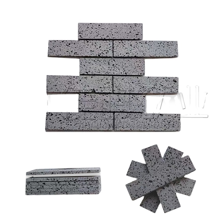 hot sale natural stone black grey basalt and lava stone